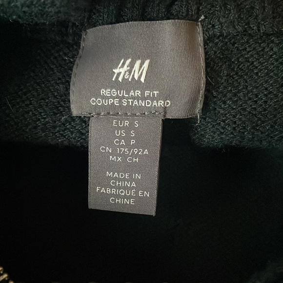 H&M green zip up - Picture 3 of 3